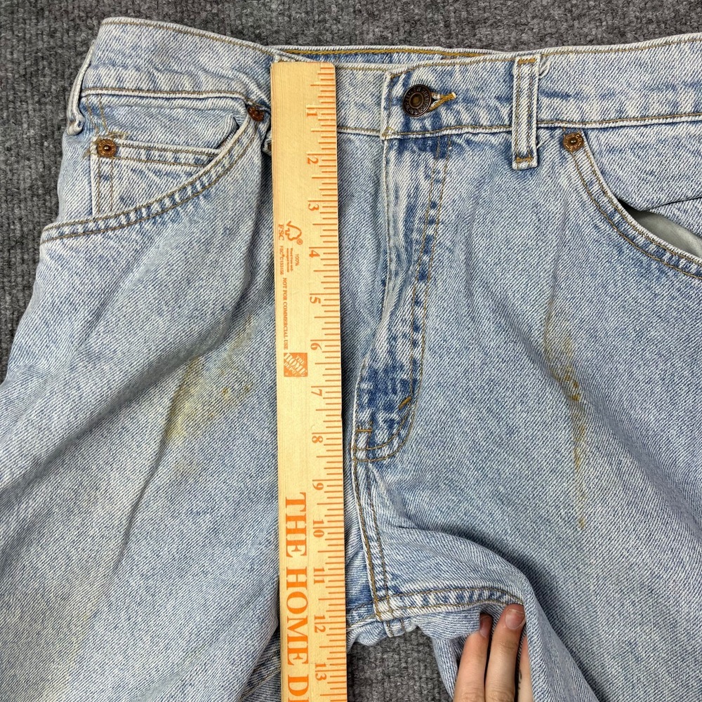 Vintage Levi's 607 Jeans Men's Blue Denim Pockets Straight Zip Fly - 33X28.5 - Picture 4 of 16